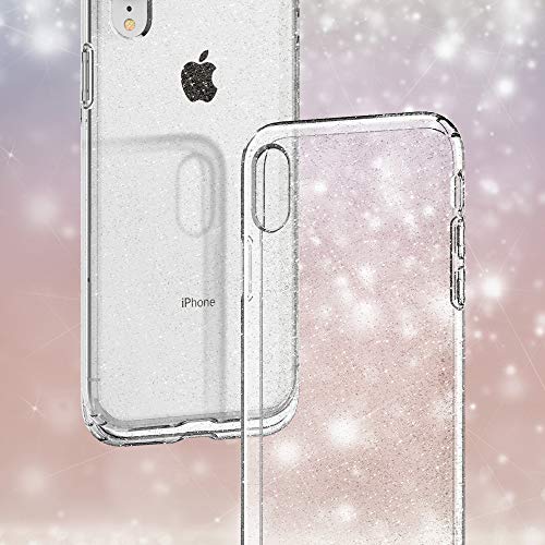 Spigen Funda Liquid Crystal Glitter Compatible con iPhone XR - Crystal Quartz