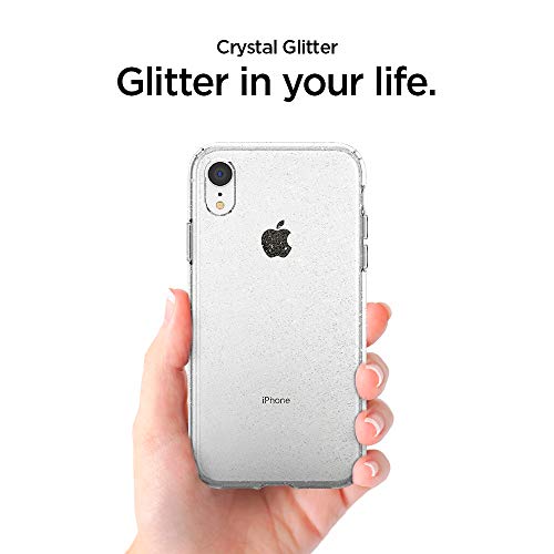 Spigen Funda Liquid Crystal Glitter Compatible con iPhone XR - Crystal Quartz