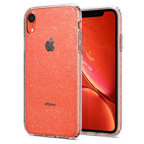 Spigen Funda Liquid Crystal Glitter Compatible con iPhone XR - Crystal Quartz