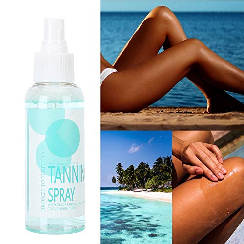 Spray autobronceador, spray bronceador de bronce 100ml spray bronceador natural piernas spray bronceador cuerpo autobronceador spray bronceador negro cara y cuerpo