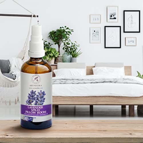 Spray de Almohada 50 ml - Spray de Aromaterapia de Lavanda - 100% Pura Aceite Esencial de Lavanda - Ideal para Yoga - Relajación - Sueño y Spray para Habitación - Natural Lavanda Pillow Mist