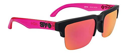 Spy Óptico Yelmo 50/50 Negro Mate Suave Pin/Hd Más Verde Gris Con Rosa Sp Un Tamaño