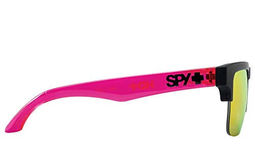 Spy Óptico Yelmo 50/50 Negro Mate Suave Pin/Hd Más Verde Gris Con Rosa Sp Un Tamaño