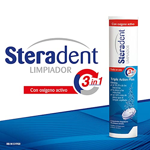 Steradent Triple Acción Limpiador - 26 gr