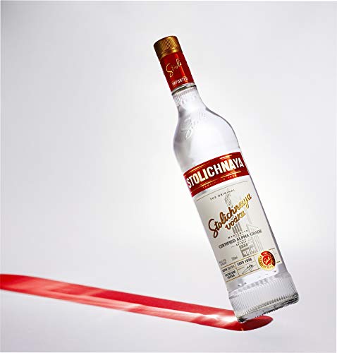 Stolichnaya Vodka - Botella de Vodka Premium de 1 Litro