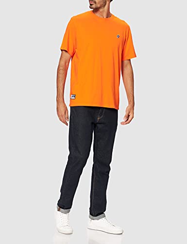 Superdry Code Essential tee Camiseta, Denver Orange, XXL para Hombre