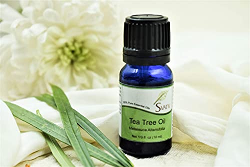 SVATV Árbol de té / Tea Tree Aceite Esencial de Grado Terapéutico Aceites de Aromaterapia Aceite de Fragancia para Difusor Yoga Masaje y Cuidado Personal DIY 10ml