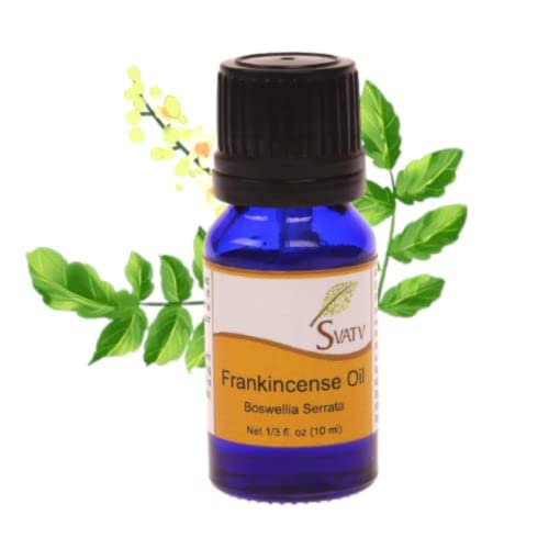 SVATV Incienso / Frankincense Aceite Esencial de Grado Terapéutico Aceites de Aromaterapia Aceite de Fragancia para Difusor Yoga Masaje y Cuidado Personal DIY 10ml