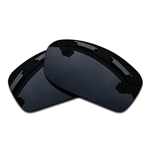 SYEMAX Lentes de repuesto para espejo polarizado, compatibles con Oakley Fives Squared Sunglass - Múltiples opciones, (Negro oscuro no polarizado), Talla única