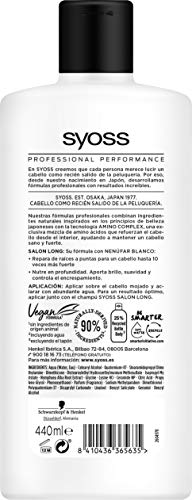 Syoss - Acondicionador para pelo largo y quebradizo - Salon Long - 6uds de 440Ml (2.640ml) – Cabello sano de raíces a puntas - Cabello como recién salido de la peluquería