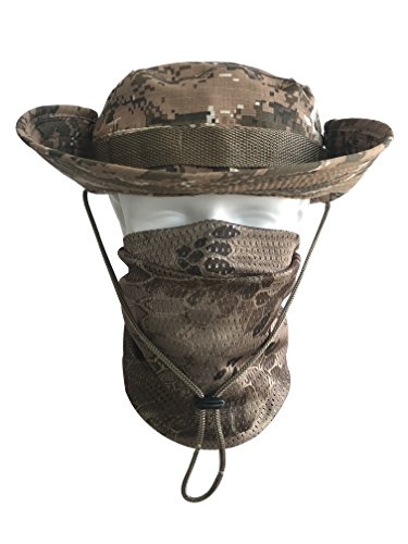 Táctica Bufanda Camuflaje, QMFIVE Hombres y mujeres Unisex Tocado militar multiusos Estilo Tocado Bufanda para campo militar Actividades al aire libre (Nomad Kryptek)