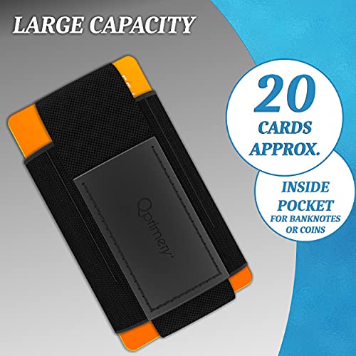 Tarjetero Hombre Mujer para Tarjetas Nylon Piel RFID Bloqueo Protector de Tarjetas Anti fraude Anti contactless Gran Capacidad Negro