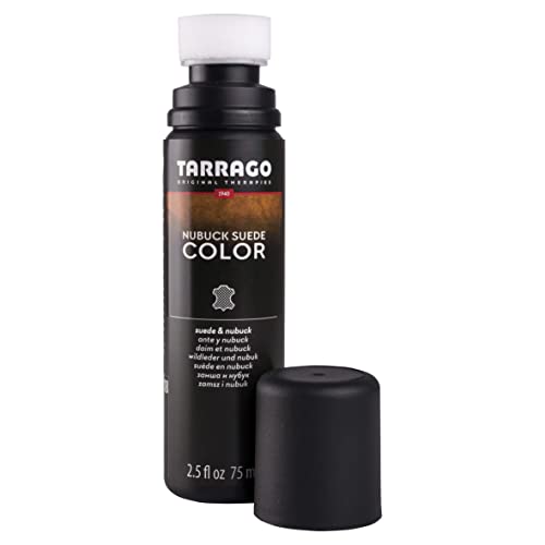 Tarrago | Nubuck Suede Color 75ml | Renovador de Color Para Zapatos de Ante y Nobuck | Resalta Los Colores Del Calzado, Nutre y Protege | Con Esponja Aplicadora (Negro 18)