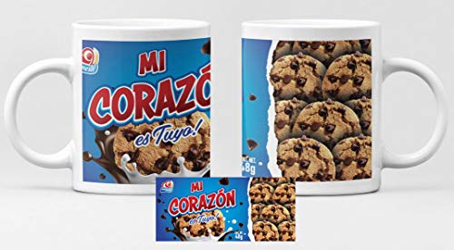 Taza divertida para parejas CHIPS AHOY. Regalo ideal San Valentín. Mi corazón es tuyo