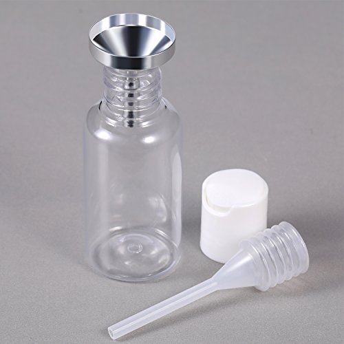 TecUnite 10 Piezas de Embudos de Metal Pequeños con 2 Piezas de Mini Pipeta para Rellenar Botellas o Contenedores Pequeños, Atomizadores, Perfume, Líquido