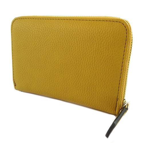 Ted Lapidus [Q3455] - Cartera con Cremallera 'Ted Lapidus' Amarillo - 15.5x10.5x2.5.