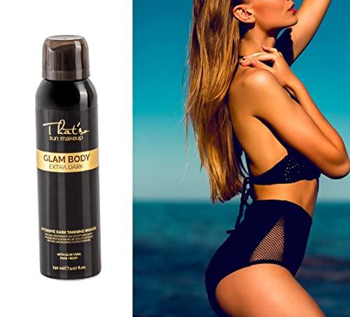 That'so Glam Body Mousse Extra Dark 125Ml - Autobronceador intenso para el cuerpo - Bronceado natural duradero -