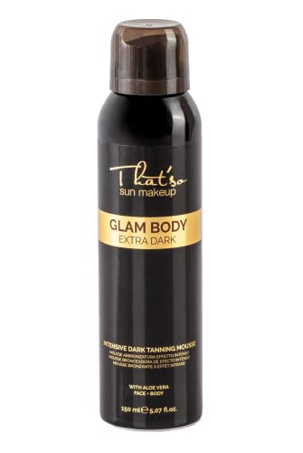 That'so Glam Body Mousse Extra Dark 125Ml - Autobronceador intenso para el cuerpo - Bronceado natural duradero -