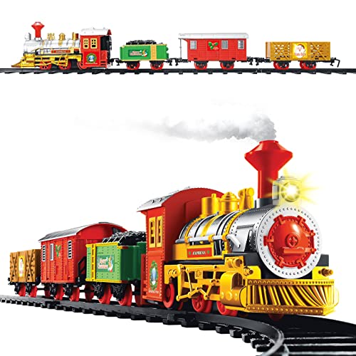 The Christmas Workshop-Christmas Workshop 81010-Juego de Tren de Navidad (330 cm), Multicolor, Style A (Benross Group 81010)