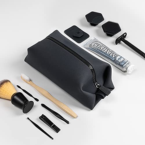 The Koby Lite Dopp Kit, neceser de silicona, bolsa de aseo para hombre, kit de viaje bolsas para afeitar, artículos de tocador, suministros de aseo personal, estuches de viaje y baño