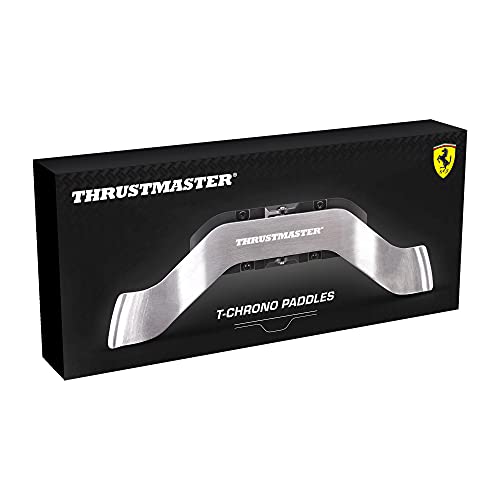 Thrustmaster - T Chrono Paddles Levas de Cambio de Marchas Push Pull Interruptores con Contactos de Plata, PC, PS 4 PS 5 Xbox One y Xbox Series X|S, con Licencia de Ferrari (PlayStation 5)