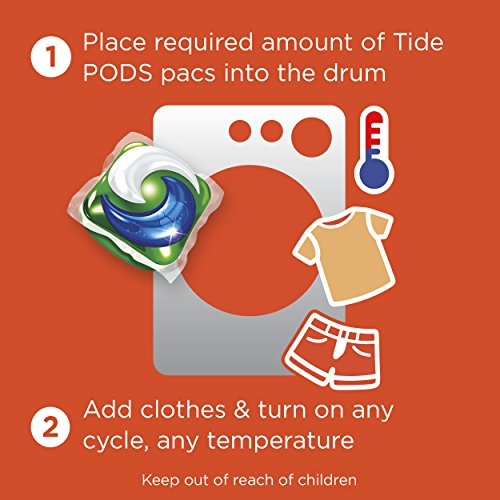 Tide Pods He Turbo lavandería detergente paquetes, primavera Prado, 81 ct, 1