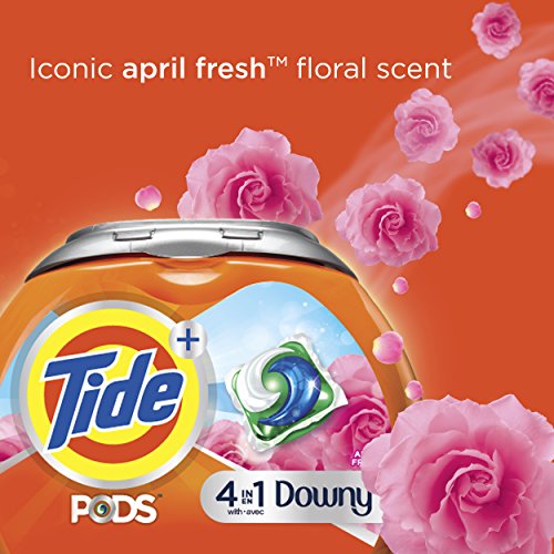 Tide Pods He Turbo lavandería detergente paquetes, primavera Prado, 81 ct, 1