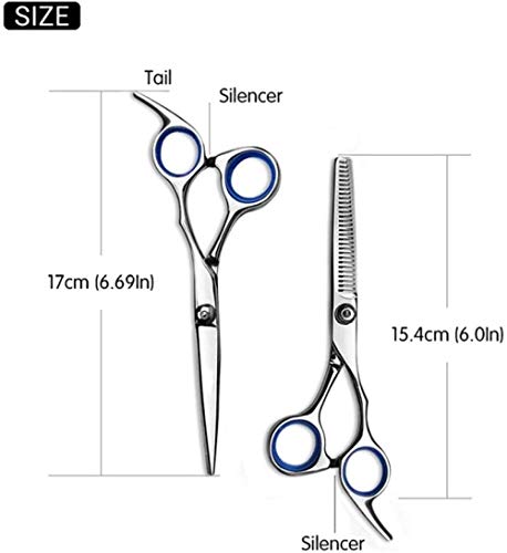 Tijeras de peluquería Tijeras para el Cabello Brainbow 6 Pulgadas Herramienta de Corte y Adelgazamiento de Corte de Acero Inoxidable salón Tijeras para el Cabello Improve