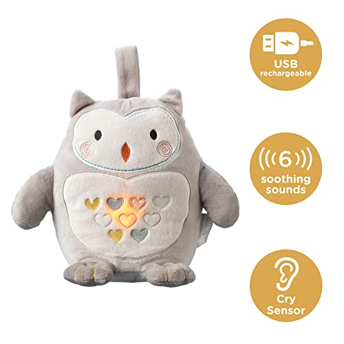 Tommee Tippee Grofriend - Ollie el Búho, Recargable USB, con Sensor de Llanto