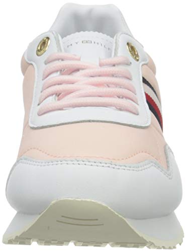 Tommy Hilfiger Casual City Runner, Zapatillas Mujer, Rosa Claro, 38 EU