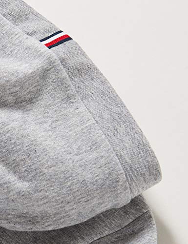 Tommy Hilfiger Essential Hooded Sweatshirt Suéter, Mid Grey Htr, 80 para Niñas