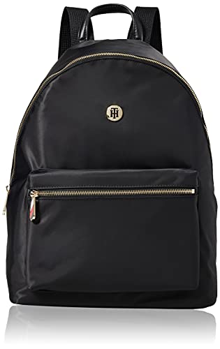 Tommy Hilfiger Poppy ST Backpack, BDS, OS, Bolso para Mujer, Black, One Size