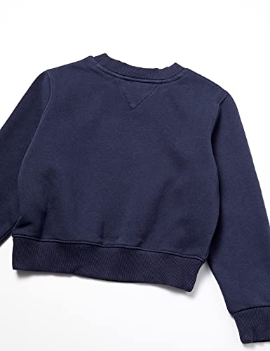 Tommy Hilfiger Sequins Flag Sweatshirt, Sudadera para Niñas, Azul (Twilight Navy), 14 Años