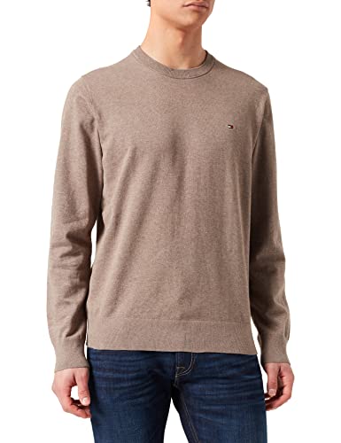 Tommy Hilfiger Suéter de Cuello Redondo 1985, Nomad Heather, L para Hombre