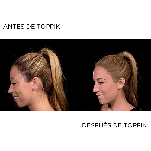 Toppik Spray Retoca Raíces, Castaño Claro, Cubre de Forma Instantánea las Raíces y las Canas sin Apelmazar el Cabello, 50 ml