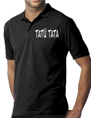 Touchlines Tatü Tata Camiseta, Negro (Black), L para Hombre