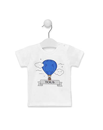 Tous Baby Camiseta M/C GLOBO-1402 Celeste Talla 2 AÑOS