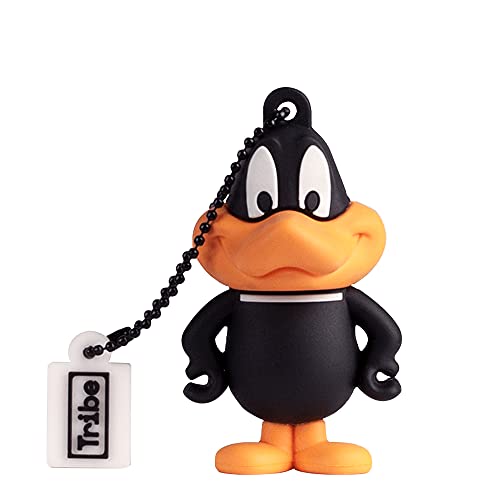 Tribe - Llave USB 32 GB Pato Lucas - Memoria 2.0, Personaje Original Looney Tunes, Llave USB Compatible con Windows, Linux e Mac, Multicolor