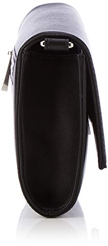Trussardi Jeans T-Easy Clutch Charm Star Logo, Bolso de día para Mujer, Negro (Black), 25x14x1 Centimeters (W x H x L)