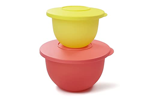 Tupperware Cuenco para servir Junge Welle 1,3 L naranja + 550 ml amarillo 38765