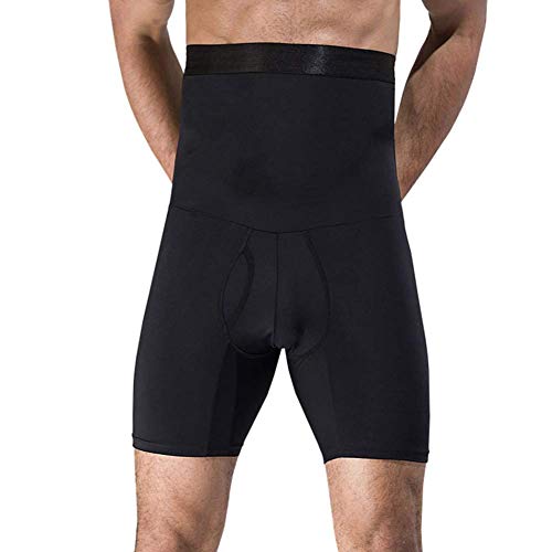 TXYFYP Hombre Reductora Pantalones, Hombre Adelgazante Sauna Pantalones Hot Sweat para Reductora Hombre, Faja Pantalón Faja Reductora Abdomen Cintura Alta Tummy Tuck - Negro, M