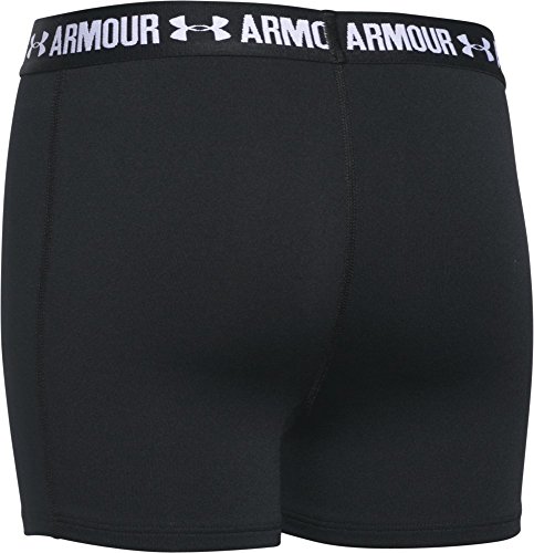 Under Armour Armour Shorty Pantalones Cortos, Niñas, Negro Black, YXS