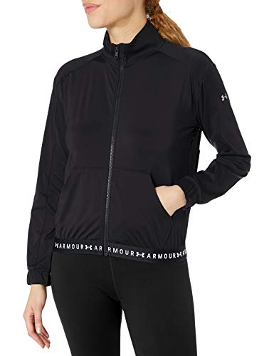 Under Armour Heatgear Armour Full Zip Sudadera con Cremallera, Mujer, Negro, LG