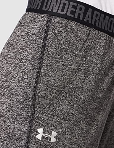 Under Armour Play Up Pant-Twist Pantalón, Mujer, Negro (Black/Pitch Gray/Metallic Silver 004), L