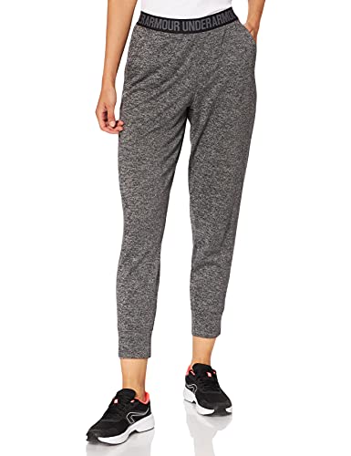 Under Armour Play Up Pant-Twist Pantalón, Mujer, Negro (Black/Pitch Gray/Metallic Silver 004), L