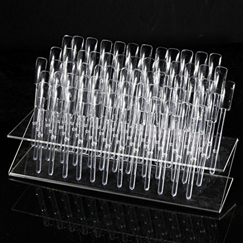 ungfu Mall 64transparent pantalla a color Sticks Salon Nail Art Display Stands