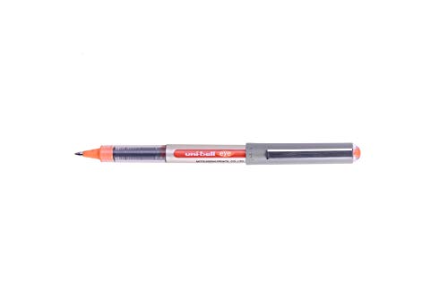 Uni-Ball UB-157 Eye Fine - Bolígrafo (Gris, Naranja, Plata, Naranja, De plástico), 12 unidades