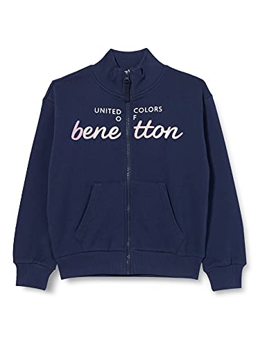 United Colors of Benetton Giacca M/L 3j68c5972 Suter crdigan, BLU 252, 110 cm para Niñas