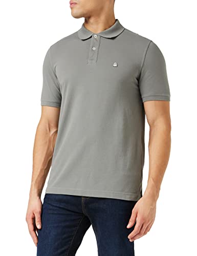 United Colors of Benetton Maglia Polo M/M 3089J3179 Camisa, Brushed Nickel 27d, XXL para Hombre