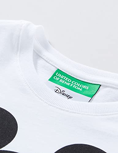 United Colors of Benetton T-Shirt 3096C1565 Camiseta, Blanco 101, 90 cm para Niños